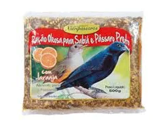 Ração Oleosa para Sabiá e Pássaro Preto Nutripássaros com Laranja 500 g